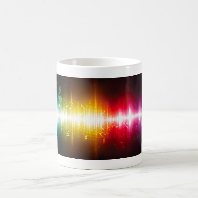 Music Spectrum Soundwave Vibrant Audio Visualiser  Coffee Mug (Creator Uploaded)