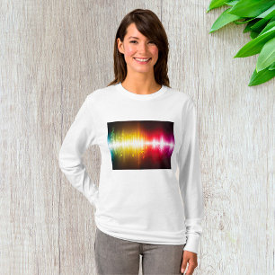 Music Spectrum Soundwave Vibrant Audio Visualiser T-Shirt