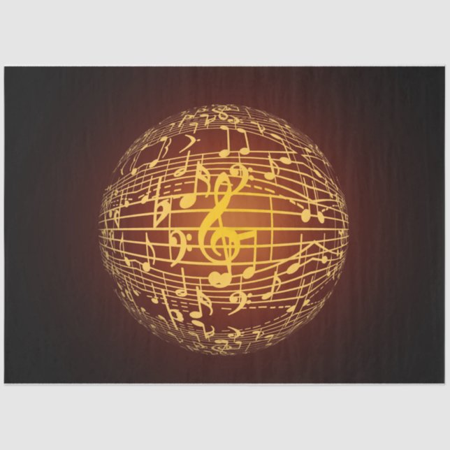 music sphere tissue paper (Front)