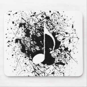 Music Splatter Mouse Mat