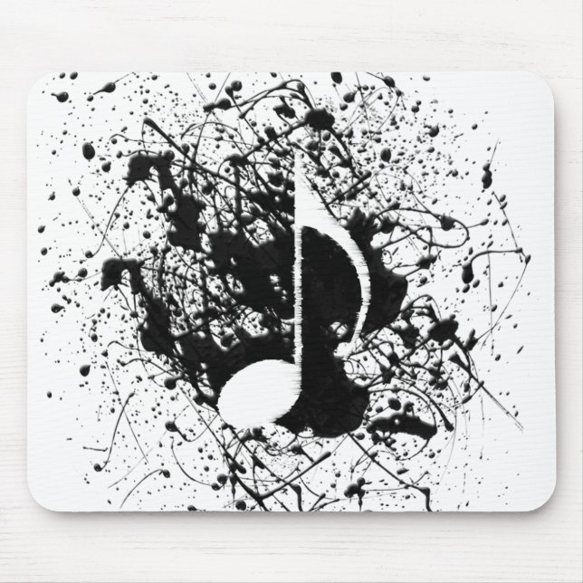 Music Splatter Mouse Mat (Front)
