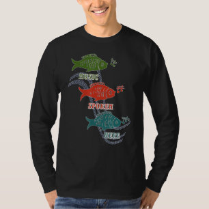 Music Spoken Here  Fish  Musical Notes T-Shirt