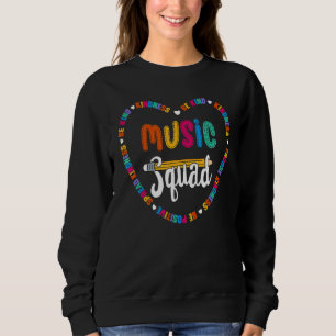 Music Squad Team Be Kind School Music Teacher Matc Sweatshirt
