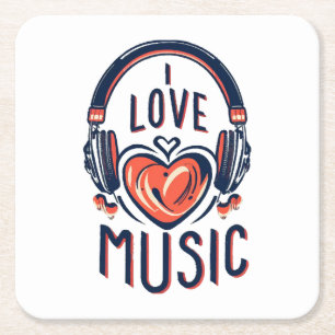music square paper coaster