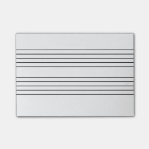 Music staff notepad