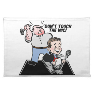 Music Stand Cover: Don't Touch the Mic Placemat