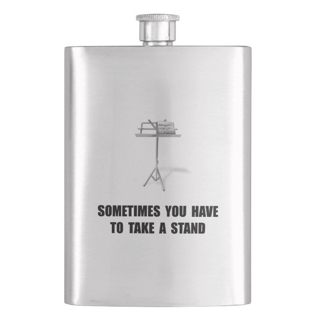 Music Stand Hip Flask (Front)