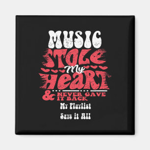 Music Stole My Heart ~ Funny Valentines Day 1  Magnet