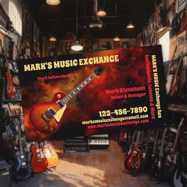 Music Store  Business Card (Creator Uploaded)