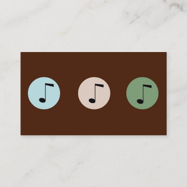 Music Store Business Card (Front)
