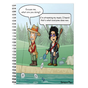 Music Streaming Funny Pun Notebook