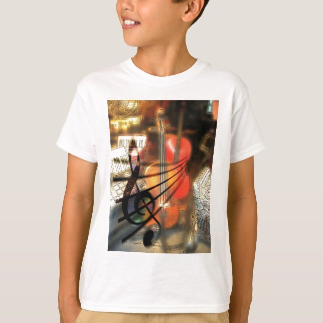 Music  Stringed Instrument Violin Destiny Digital T-Shirt (Front)