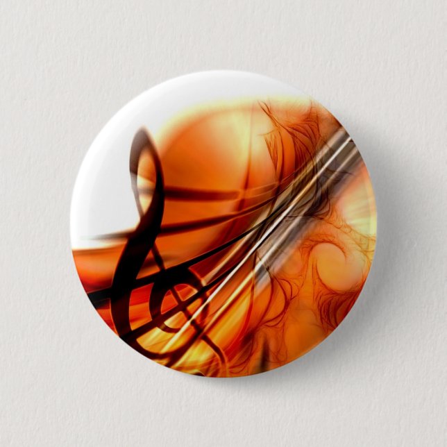 Music  Stringed Instruments Violin Destiny Dance 6 Cm Round Badge (Front)