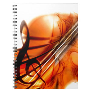 Music Stringed Instruments Violin Destiny Dance Notebook