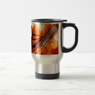 Music Stringed Instruments Violin Destiny Dance Travel Mug