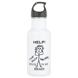 Music Stuck in My Head 532 Ml Water Bottle