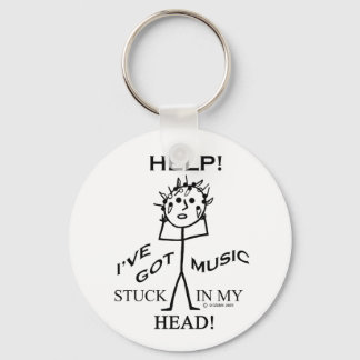 Music Stuck in My Head Key Ring