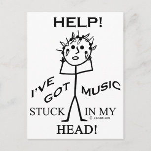 Music Stuck in My Head Postcard