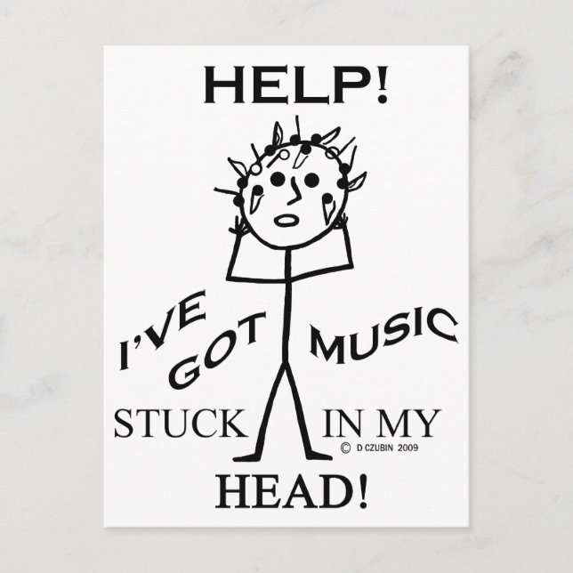 Music Stuck in My Head Postcard (Front)