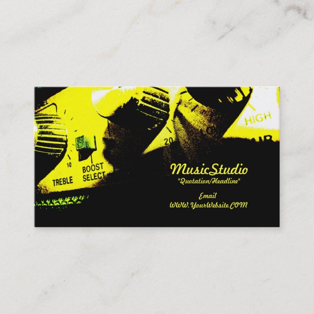 Music Studio Business Card (Front)
