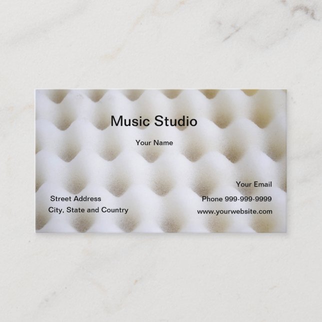 Music Studio Business Card (Front)