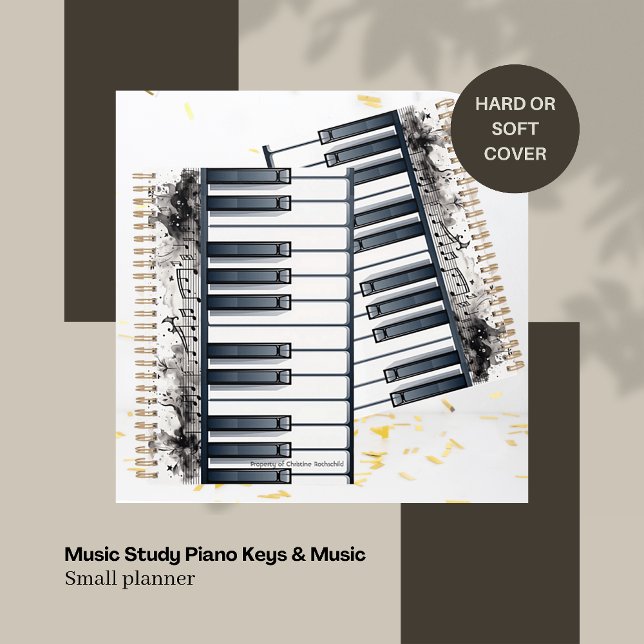 Music Study Piano Keys & Music Small Planner (Creator Uploaded)