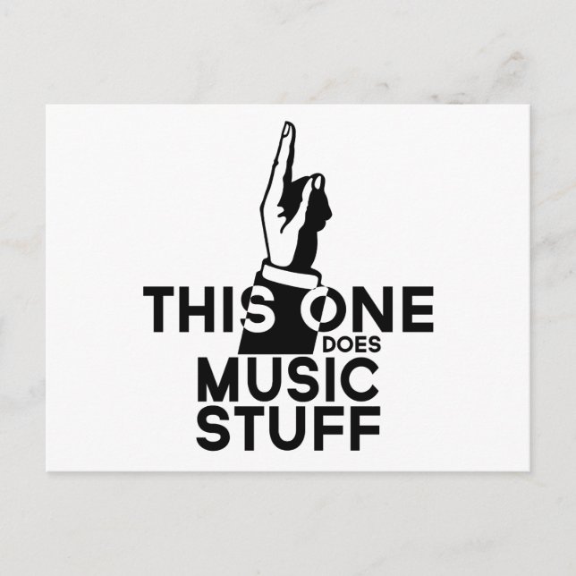 Music Stuff - Funny Music Music Postcard (Front)