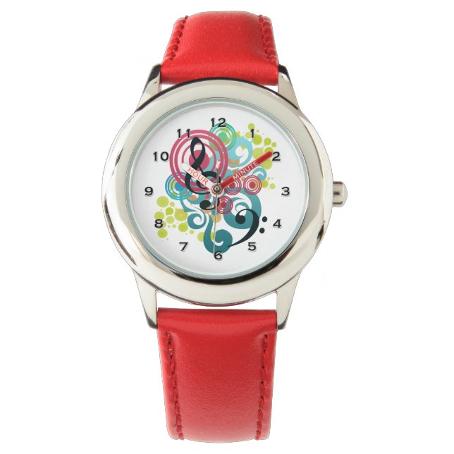 Music Swirl Kids Watch (Front)