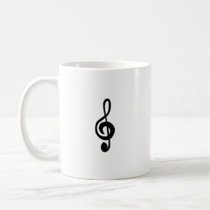 Music Symbol Treble Clef Simple Musical Coffee Mug