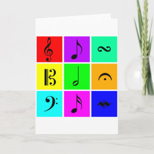 music symbols card