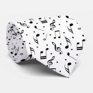 Music Symbols Pattern Classy Musical Tie