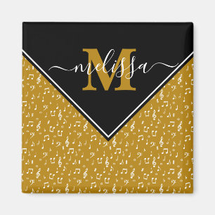 Music symbols personalised magnet