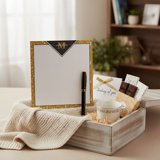 Music symbols personalised  notepad (Creator Uploaded)