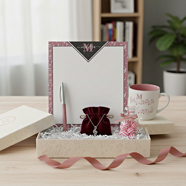 Music symbols personalised  notepad (Creator Uploaded)