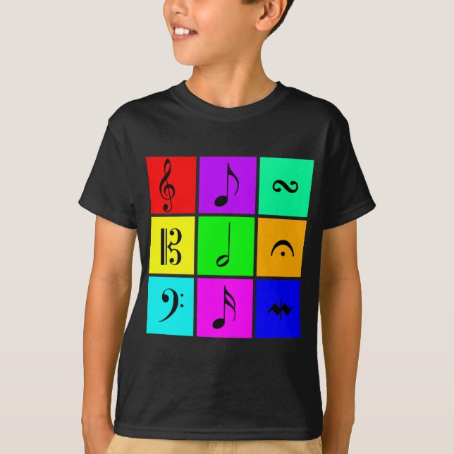 music symbols tshirt (Front)