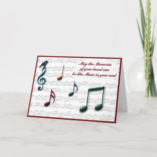 Music Sympathy Card
