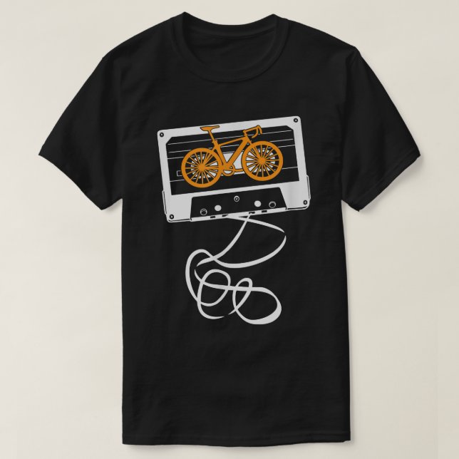 Music Tape Cycling Bicycle 1935 T-Shirt (Design Front)