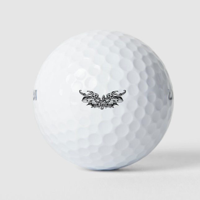 music tattoo golf balls (Front)