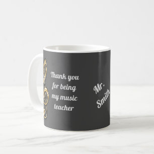 Music Teacher Appreciation Classroom Thank You Coffee Mug