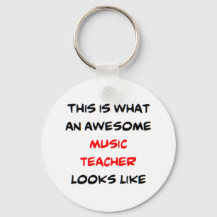 music teacher, awesome key ring