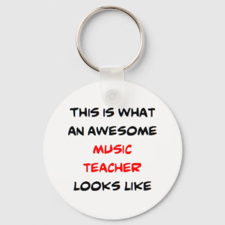 music teacher, awesome key ring