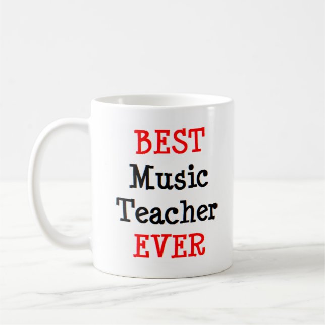 music teacher, best coffee mug (Left)