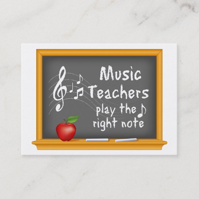 Music Teacher Business Card (Front)