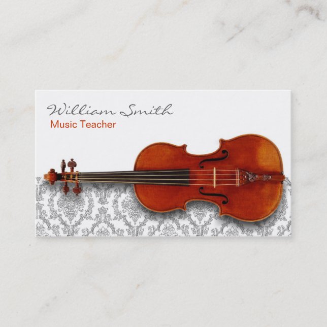 Music Teacher Business Card (Front)