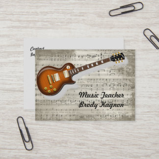 Music Teacher Business Card