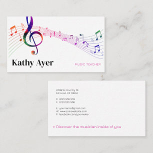 Music Teacher Business Card