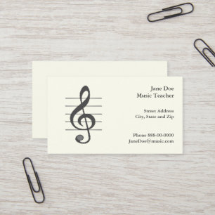 Music Teacher Business Card