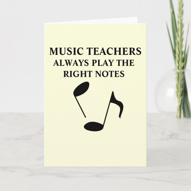 Music Teacher Card (Front)