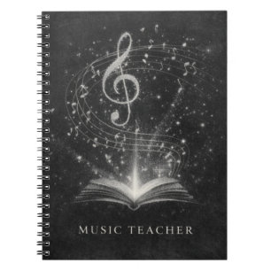 Music Teacher Chalk Dust Constellation Art Notebook