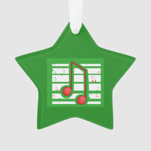 Music Teacher Christmas, Notes on Green Ornament